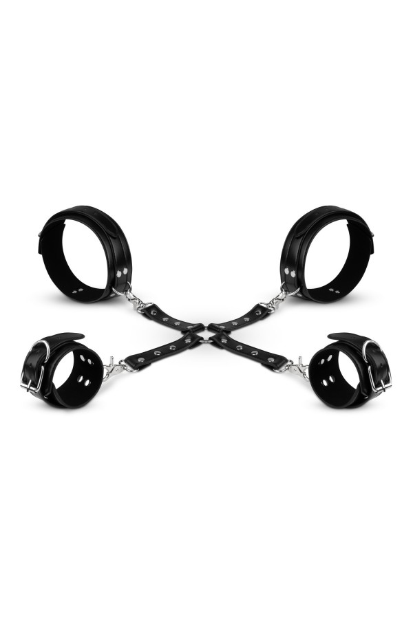 Bedroom Fantasies - Handschellen- und Hogtie-Set - Schwarz