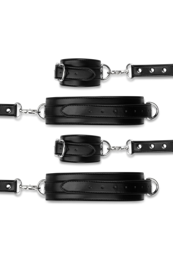 Bedroom Fantasies - Handschellen- und Hogtie-Set - Schwarz