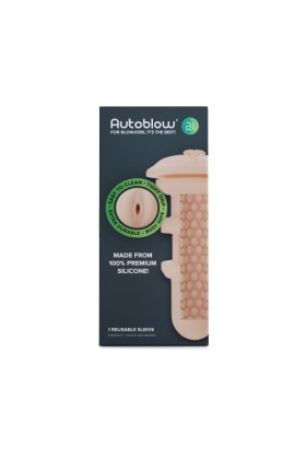 Autoblow - A.I. Vaginallustkanal aus Silikon - Beige