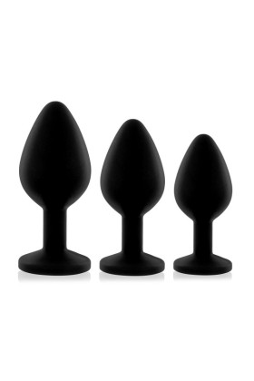 Rianne S - Soiree Booty Plug-Set - Schwarz