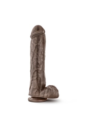 Dr. Skin – Mr. Savage Dildo mit Saugnapf 29,2 cm – Schokolade