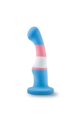 Avant – Pride Silikondildo mit Saugnapf – Blau