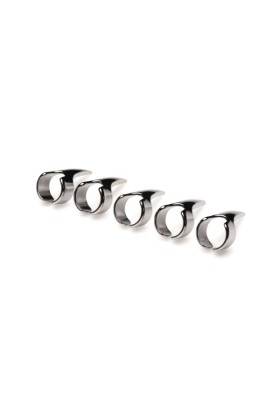 Fünfteilige Sensations-Klauenringe - Silber