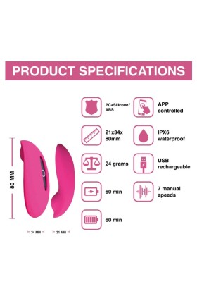 Magic Motion - Candy App-gesteuerter Panty Vibrator - Pink