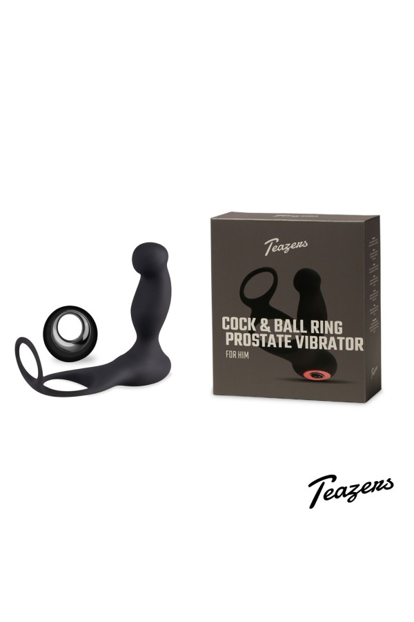 Teazers Penis- & Hodenring mit Prostatavibrator mit Fernbedienung