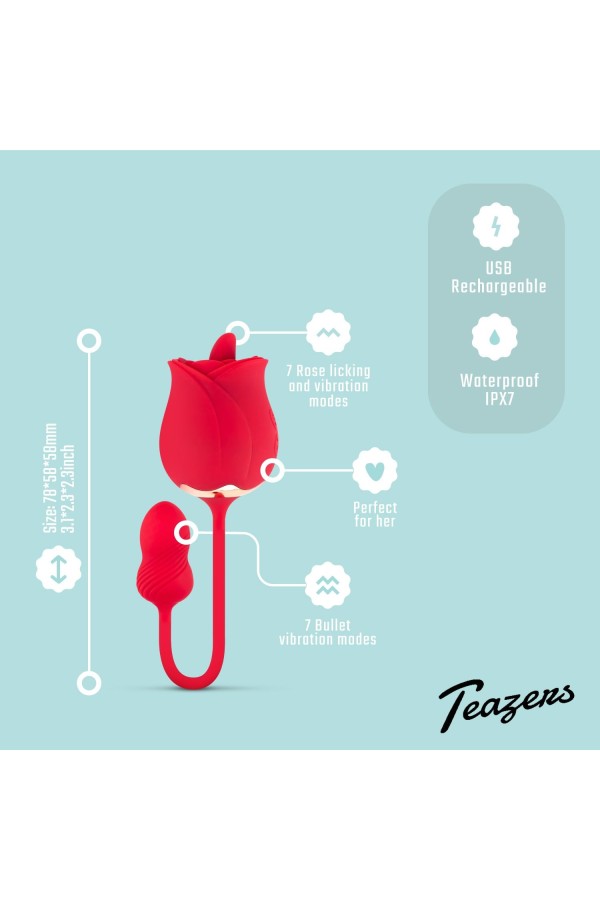 Teazers Rose Vibrator und Klitoris-Stimulator