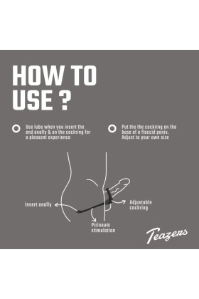 Teazers Dreifacher Prostata-Vibrator mit Fernbedienung