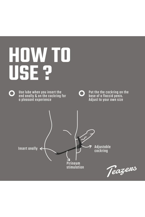 Teazers Dreifacher Prostata-Vibrator mit Fernbedienung