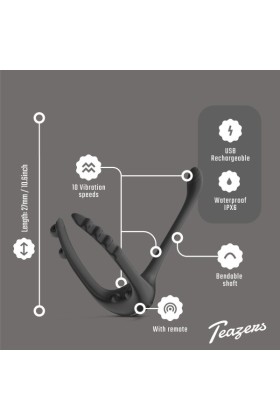 Teazers Dreifacher Prostata-Vibrator mit Fernbedienung