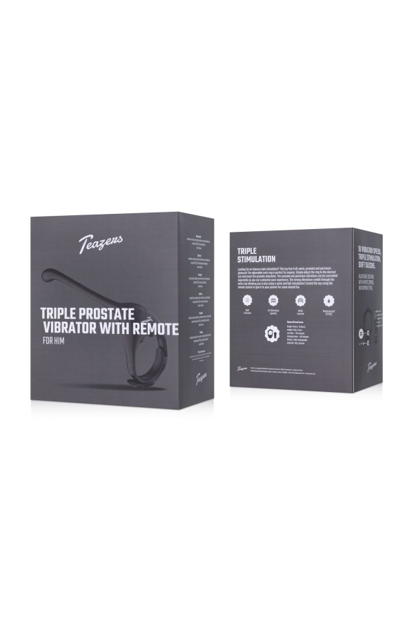 Teazers Dreifacher Prostata-Vibrator mit Fernbedienung