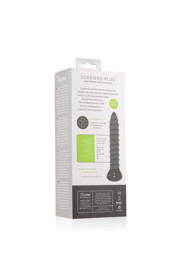 Spiraliger Plug Anal-Vibrator - Groß