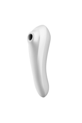 Dual Pleasure Saugvibrator - Weiß