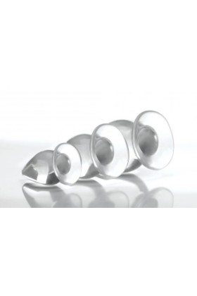 Triple Cones 3-teiliges Analplug-Set - Durchsichtig