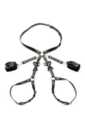 Bondage Harness mit Schleifen M/L - Schwarz