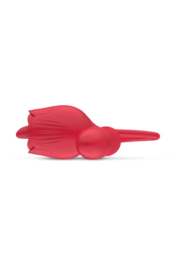 Teazers Rose Vibrator mit Stoßdildo