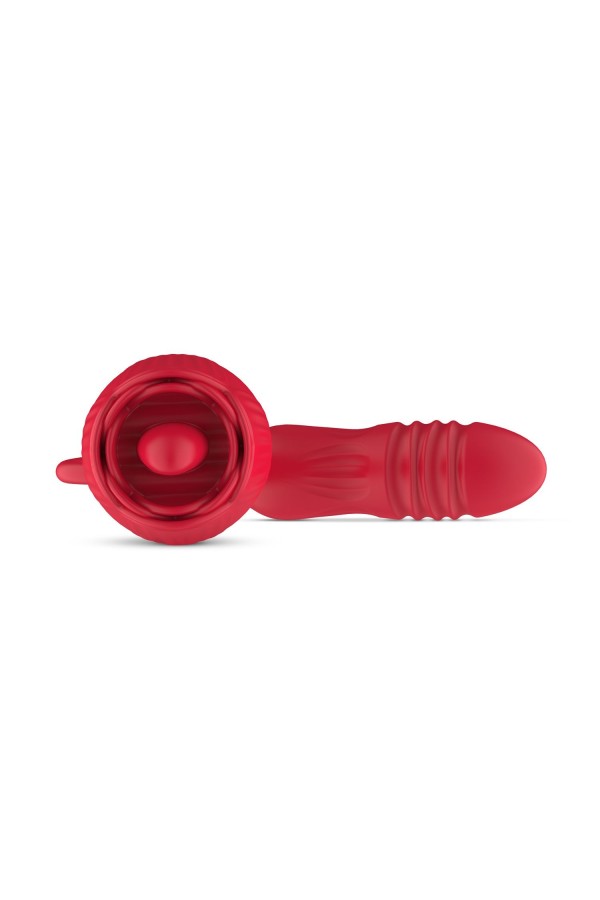 Teazers Rose Vibrator mit Stoßdildo