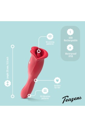 Teazers Vibrator mit leckendem Klitorisstimulator