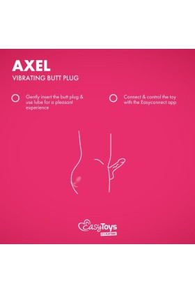 EasyConnect - Vibrierender Analplug Axel, app-gesteuert