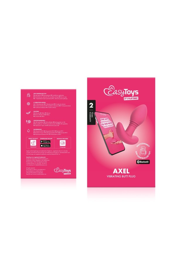 EasyConnect - Vibrierender Analplug Axel, app-gesteuert