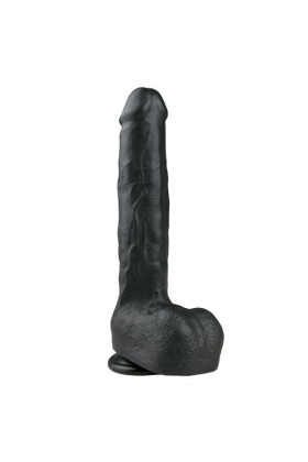Realistischer schwarzer Dildo - 29,5 cm