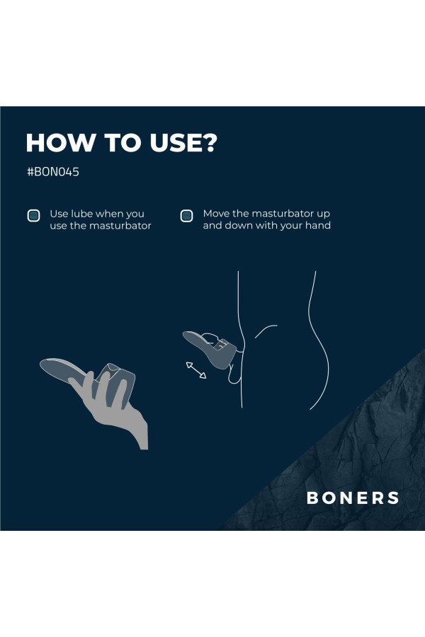 Boners Elektrischer Masturbator - Blau