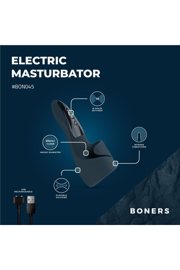 Boners Elektrischer Masturbator - Blau