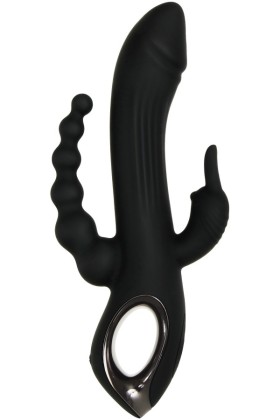 Evolved - Trifecta Rabbit Vibrator - Schwarz