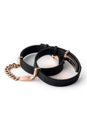 Crave - ID Handschellen - Schwarz/Roségold