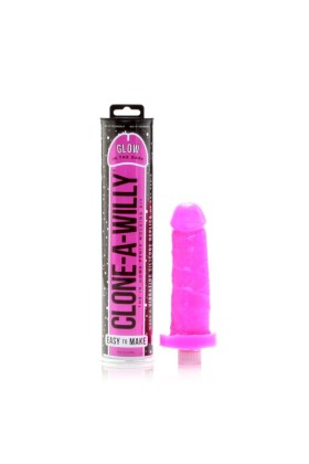 Clone-A-Willy Kit - Glow-in-the-Dark - Hot Pink