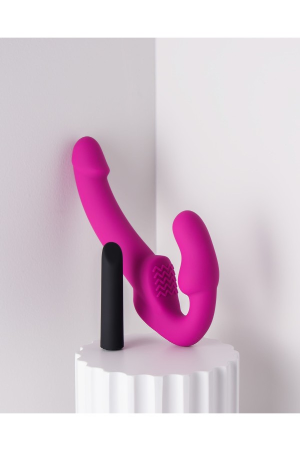 Temptasia – Estella Vibrierender halterloser Strap-On – Pink