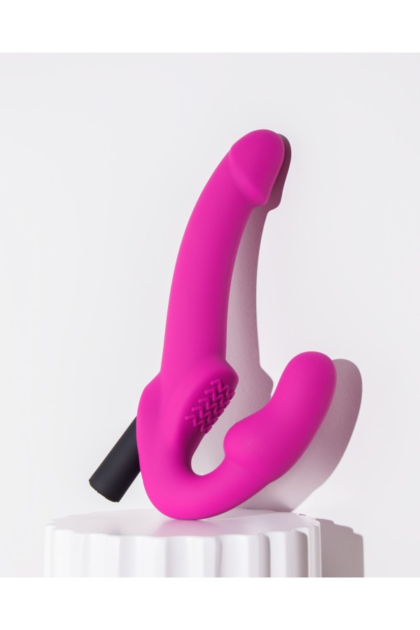 Temptasia – Estella Vibrierender halterloser Strap-On – Pink