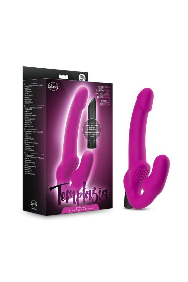 Temptasia – Estella Vibrierender halterloser Strap-On – Pink