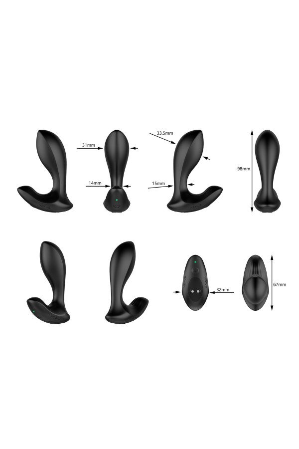 Nexus - Duo Butt Plug Klein-Schwarz