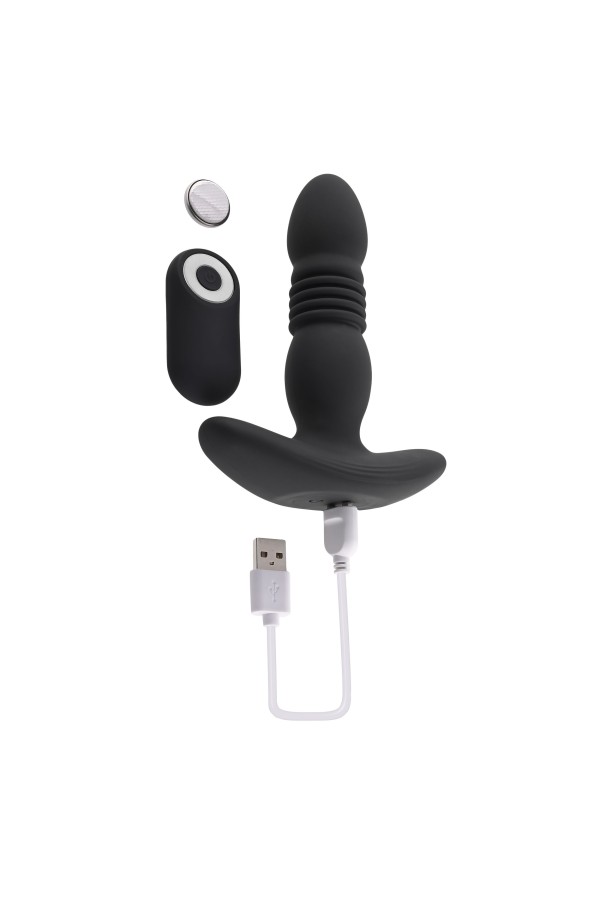 Playboy - Vertraue dem Stoß-Buttplug - Schwarz