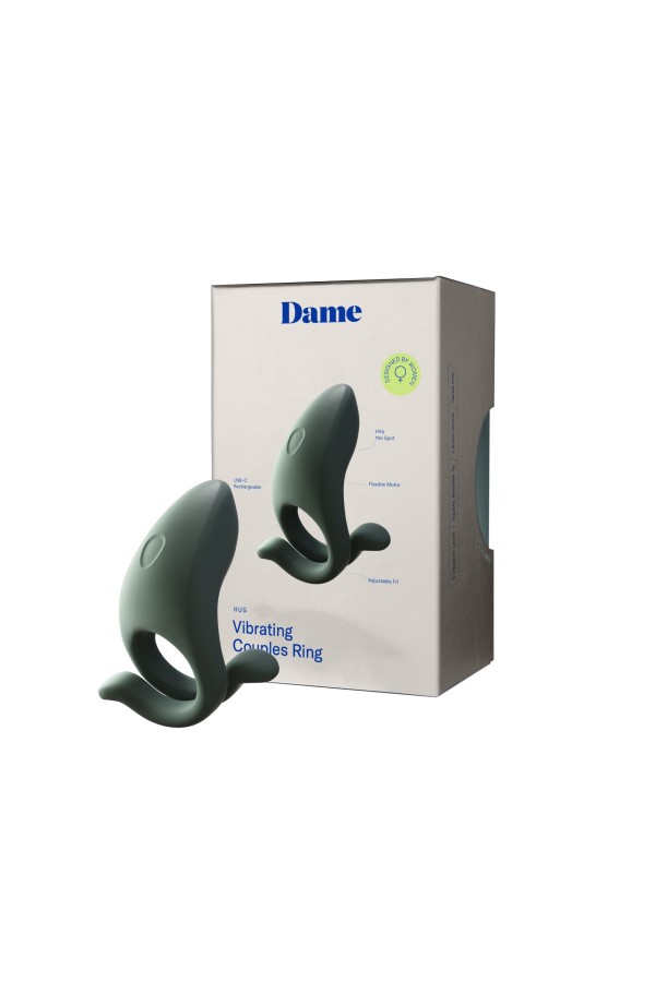 Dame – Hug Verstellbarer Cockring – Stahlgrau