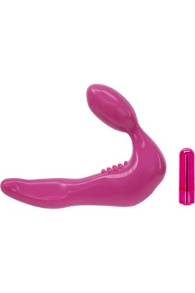 Infinity Vibrierender halterloser Strap-on - Rosa