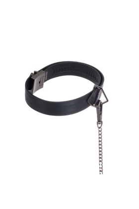 LOCKINK - Halsband mit Leine Set - schwarz