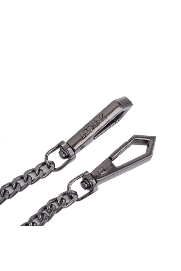 LOCKINK - Halsband mit Leine Set - schwarz