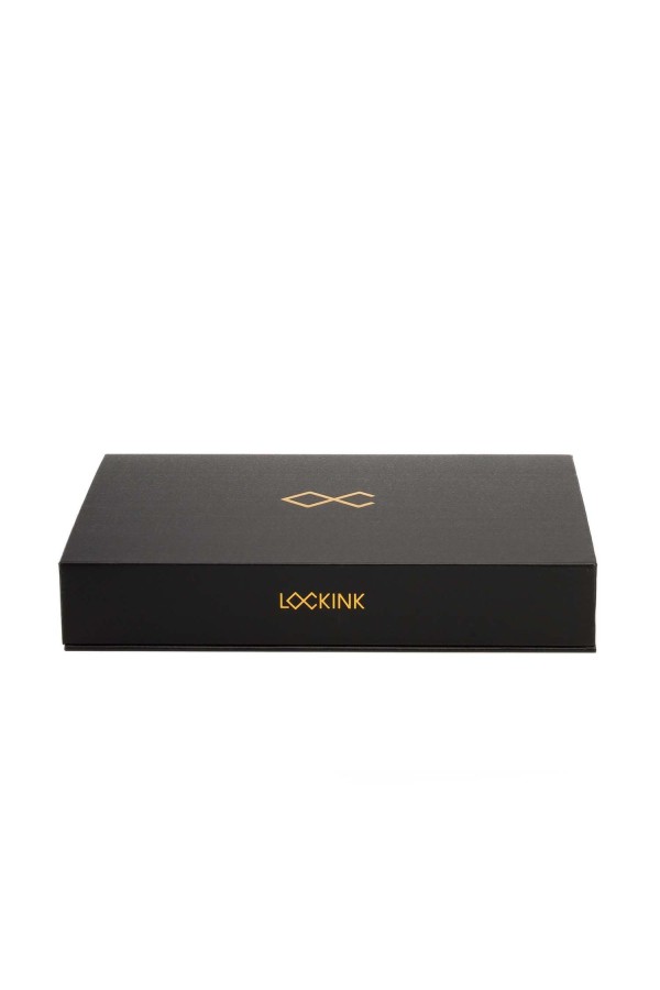 LOCKINK - Halsband mit Leine Set - schwarz