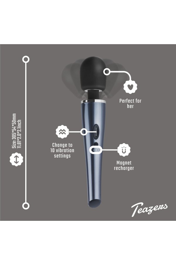 Black Lightning Wand Vibrator