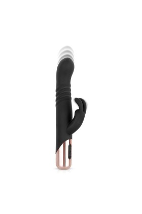 Rosy Gold - Rabbit Vibrator mit Stoßfunktion - Schwarz