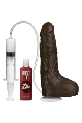 Doc Johnson -Bust It Spritzender Realistischer Penis - Schokolade
