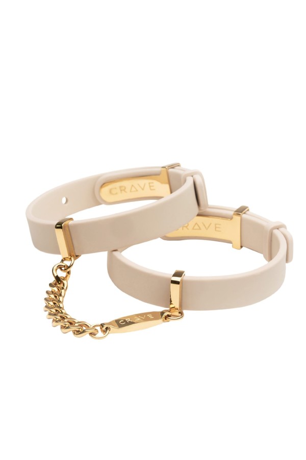 Crave - ID Handschellen - Beige