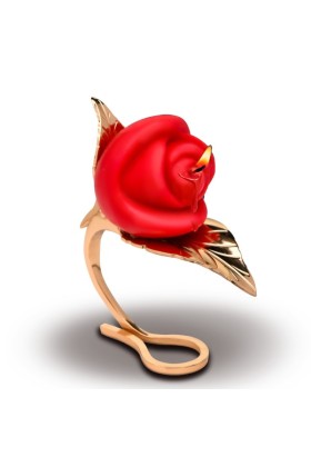 XR Brands - Rosenkerze mit Halter - Rot