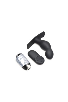 P-Spot Plugger Analplug mit Gurt und Fernbedienung