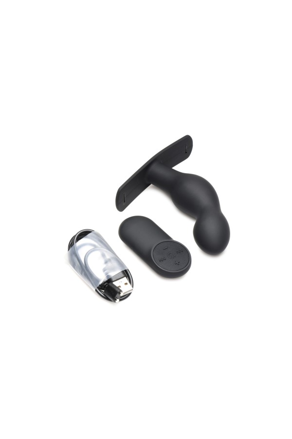 P-Spot Plugger Analplug mit Gurt und Fernbedienung