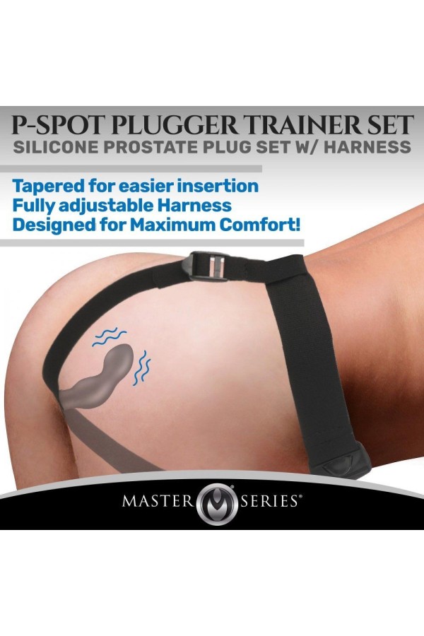 P-Spot Plugger Analplug mit Gurt und Fernbedienung