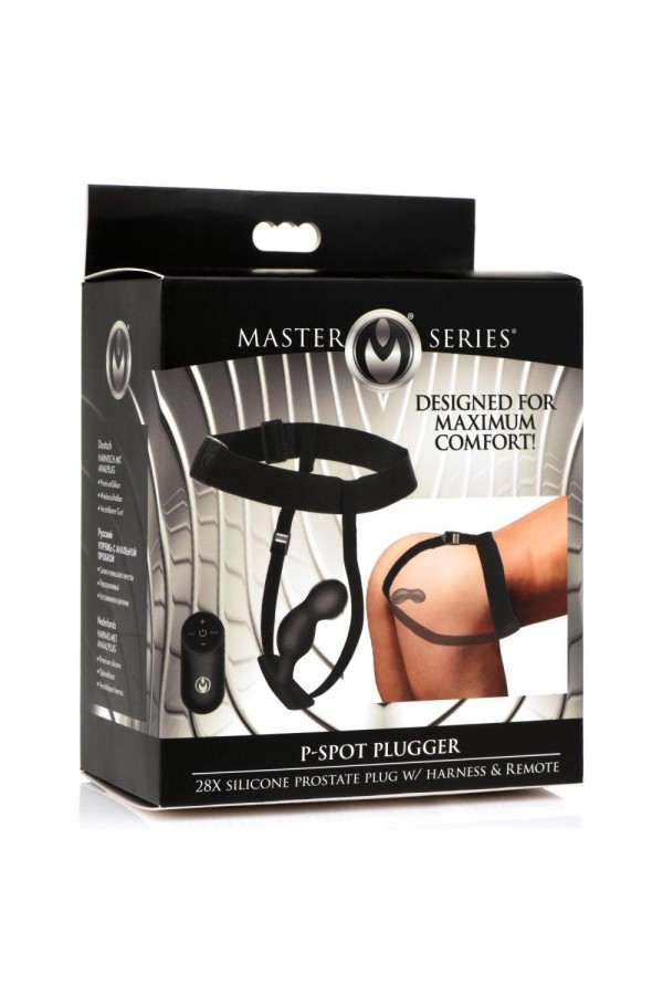 P-Spot Plugger Analplug mit Gurt und Fernbedienung
