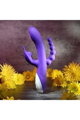 Evolved - Lick Me Triple Stim Vibe Vibrator - Lila