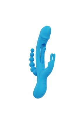HoneyPlayBox - Trilux Kinky Finger Rabbit Vibrator - Blau